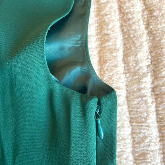 J Crew Crewcuts crepe green ruffled dress with pockets, Girls size 6, NWT - Picture 3 of 10